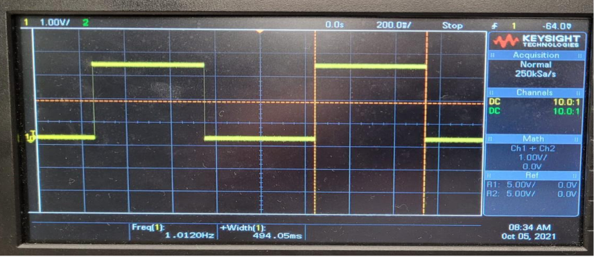 half a seconed delay subrotine scope